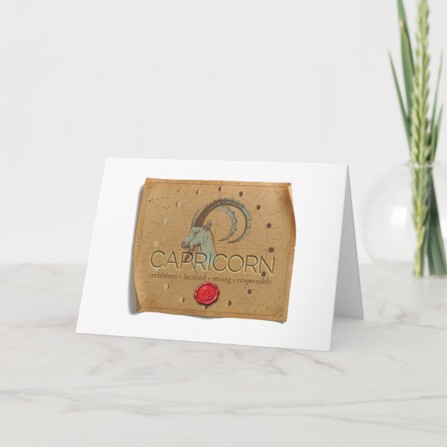 Zodiac - Capricorn - Greeting Card (Front)