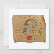 ZODIAC - Capricorn - Personalised Notecard