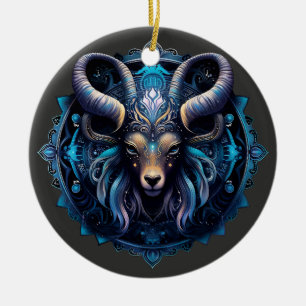 Zodiac Capricorn Personalized Christmas Ornament