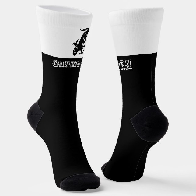 Zodiac Capricorn sign Socks (Angled)