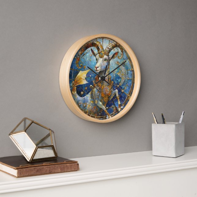 Zodiac - Capricorn the Sea Goat Clock (Office)