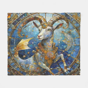 Zodiac - Capricorn the Sea Goat Fleece Blanket
