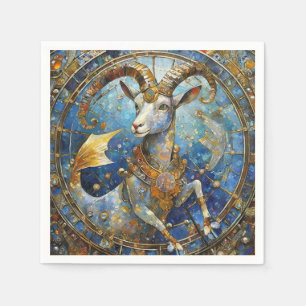 Zodiac - Capricorn the Sea Goat Napkin