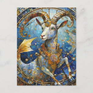 Zodiac - Capricorn the Sea Goat Postcard