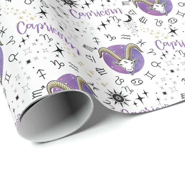 Zodiac Capricorn Wrapping Paper (Roll Corner)