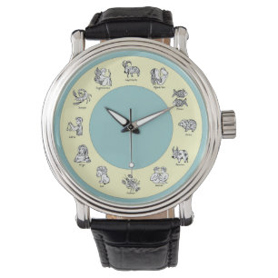 Zodiac Cartoon Symbol Drawing Watch