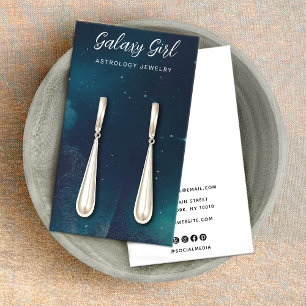 Zodiac Celestial Star Earring Jewellery Display Business Card