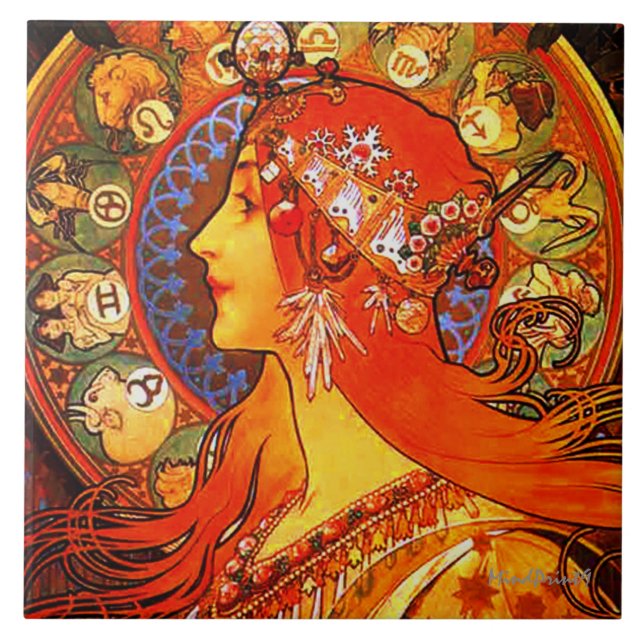 Zodiac Ceramic Tile (Front)