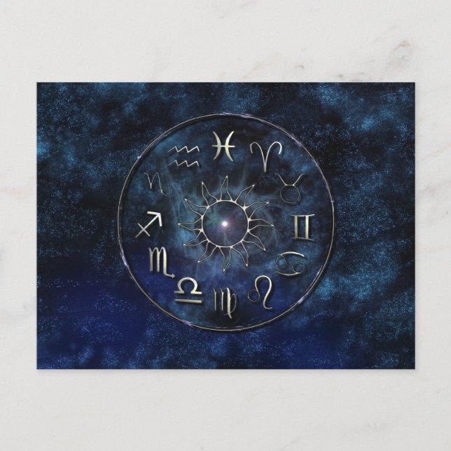 Zodiac Chart Postcard (Front)