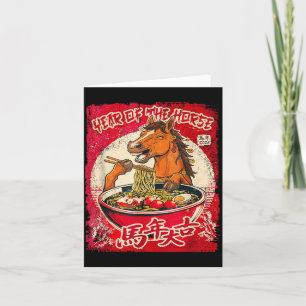 Zodiac Chinese New Year of The Horse 2026 Ramen Card