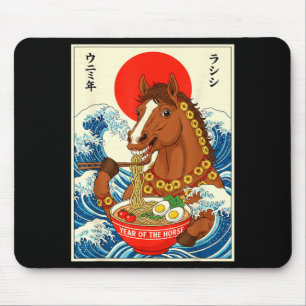 Zodiac Chinese New Year Of The Horse 2026 Ramen Me Mouse Pad