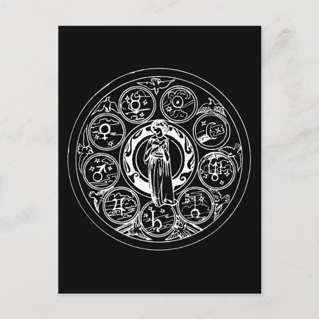 Zodiac Circle Postcard (Front)