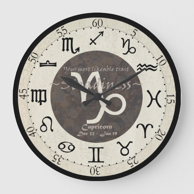 Zodiac Clock - Capricorn (Front)