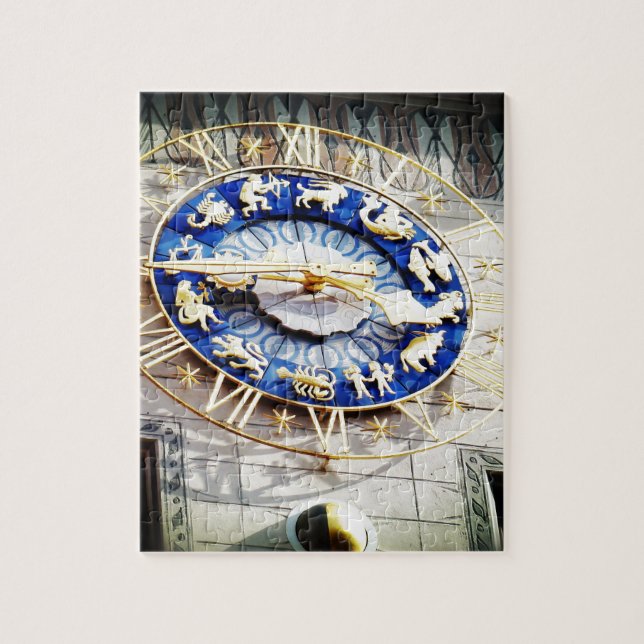 Zodiac Clock in Munich Jigsaw Puzzle (Vertical)