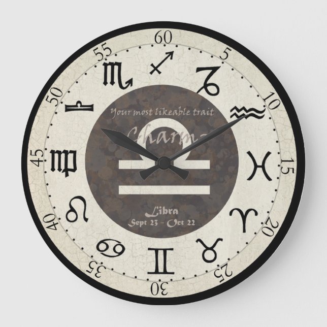 Zodiac Clock - Libra (Front)