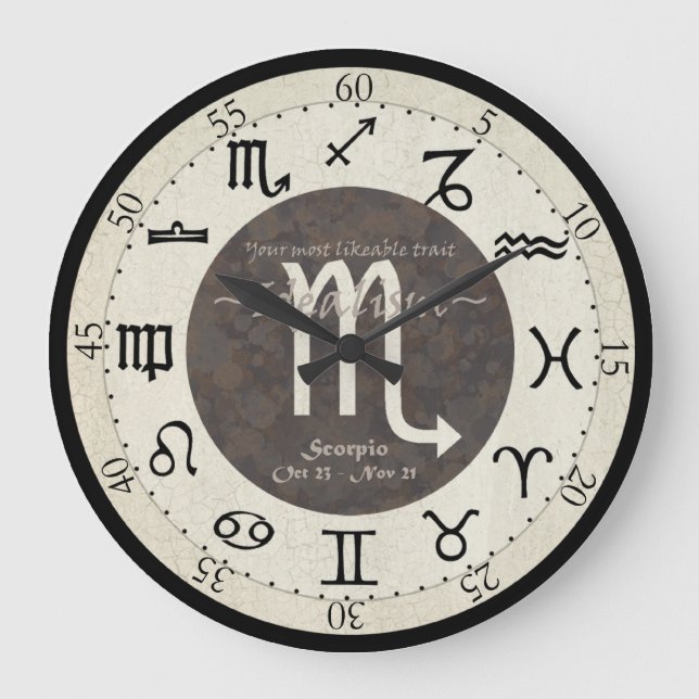 Zodiac Clock - Scorpio (Front)