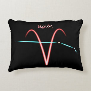 Zodiac Constellation Aries Accent Pillow