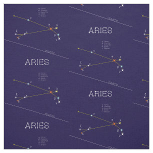 Zodiac Constellation Aries Fabric