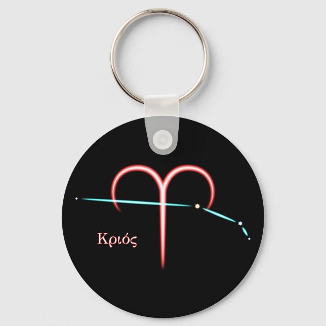 Zodiac Constellation Aries Keychain (Front)