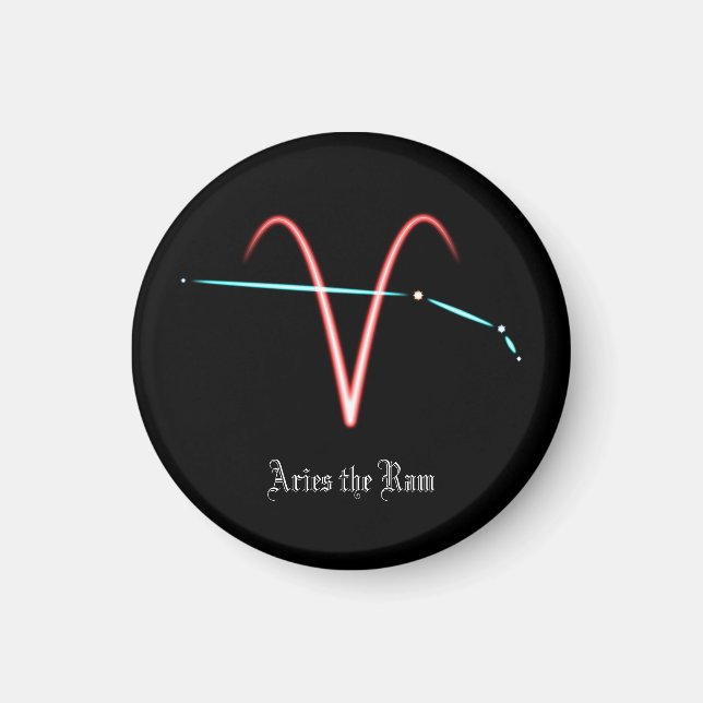 Zodiac Constellation Aries Magnet (Front)