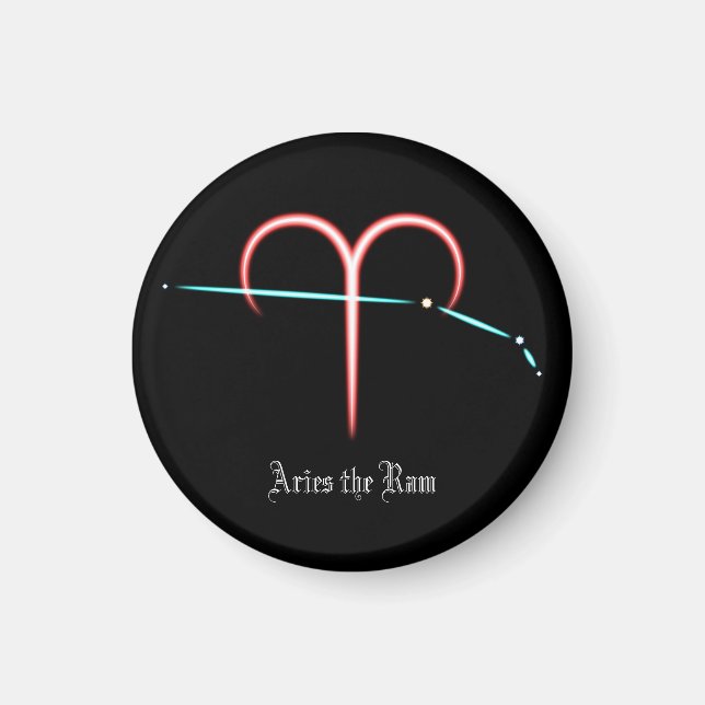 Zodiac Constellation Aries Magnet (Front)