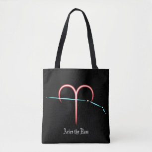 Zodiac Constellation Aries Tote Bag