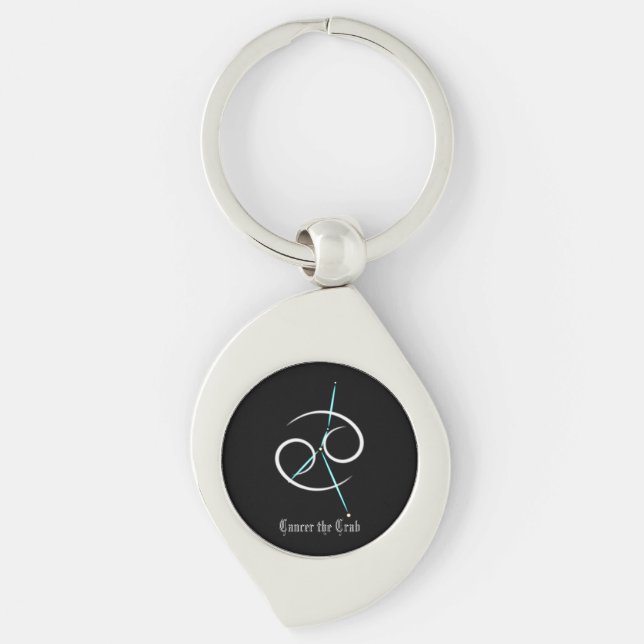 Zodiac Constellation Cancer Keychain (Front)