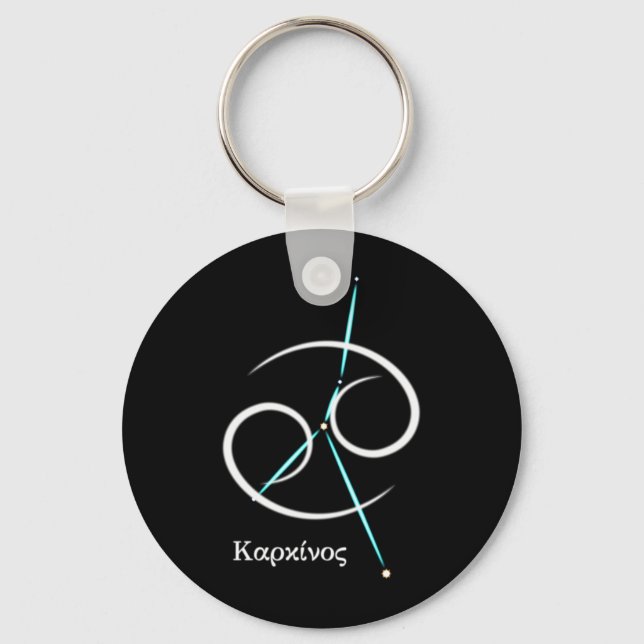 Zodiac Constellation Cancer Keychain (Front)