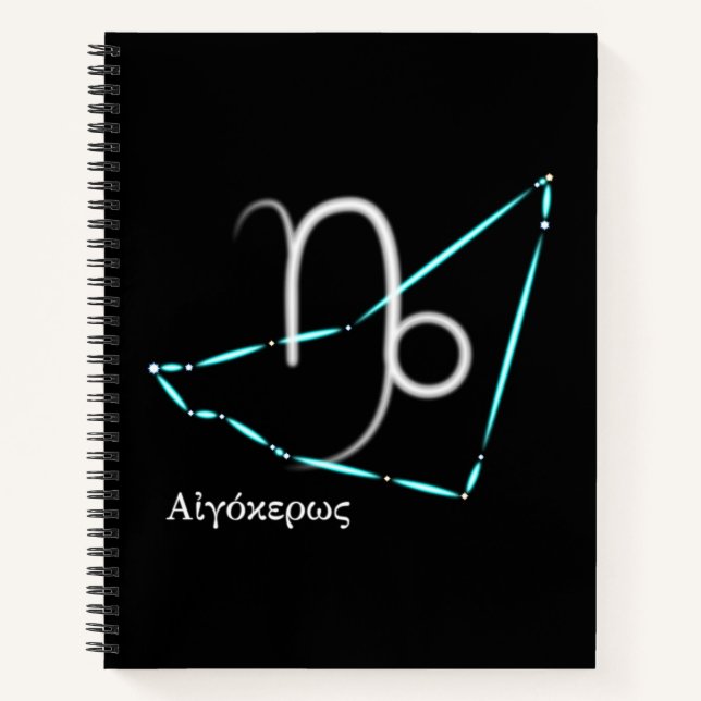 Zodiac Constellation Capricorn Notebook (Front)