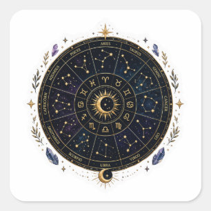 Zodiac Constellation Celestial Art Sticker