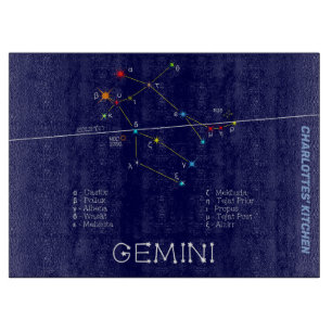 Zodiac Constellation Gemini Cutting Board