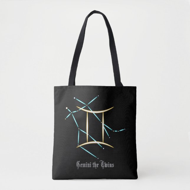 Zodiac Constellation Gemini Tote Bag (Front)