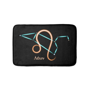 Zodiac Constellation Leo Bath Mat