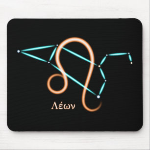 Zodiac Constellation Leo Mouse Pad