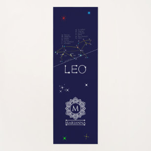 Zodiac Constellation Leo Yoga Mat