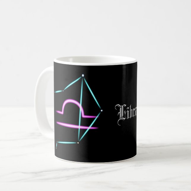 Zodiac Constellation Libra Coffee Mug (Front Left)