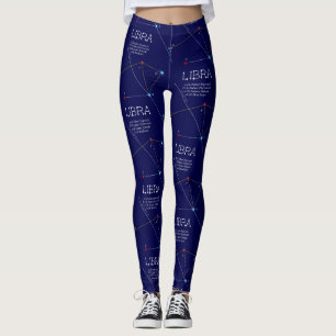 Zodiac Constellation Libra Leggings