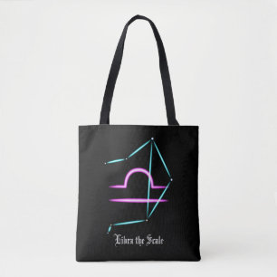 Zodiac Constellation Libra Tote Bag