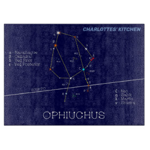 Zodiac Constellation Ophiuchus Cutting Board