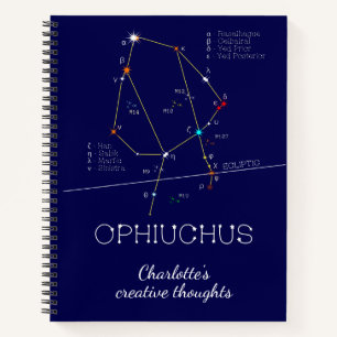 Zodiac Constellation Ophiuchus Notebook