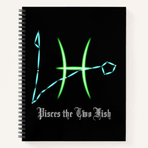 Zodiac Constellation Pisces Notebook
