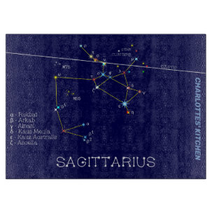 Zodiac Constellation Sagittarius Cutting Board