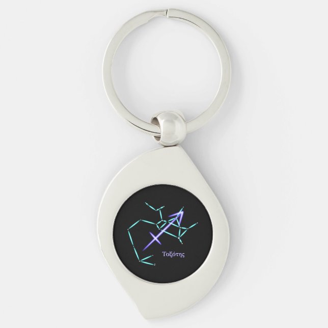 Zodiac Constellation Sagittarius Keychain (Front)