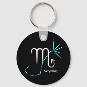 Zodiac Constellation Scorpio Keychain