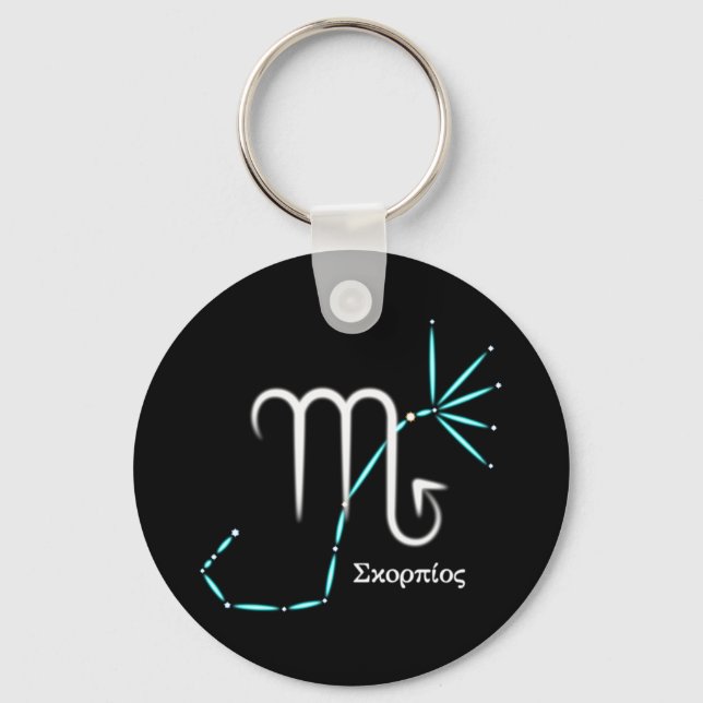 Zodiac Constellation Scorpio Keychain (Front)