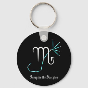 Zodiac Constellation Scorpio Keychain