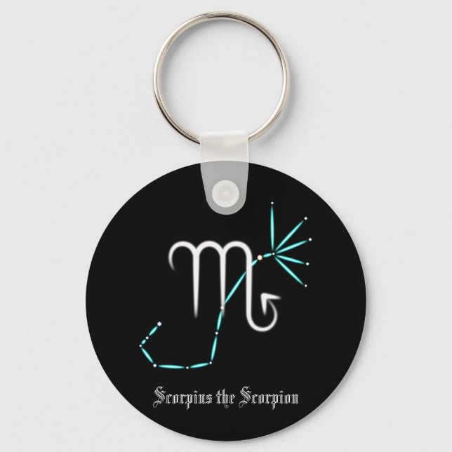 Zodiac Constellation Scorpio Keychain (Front)