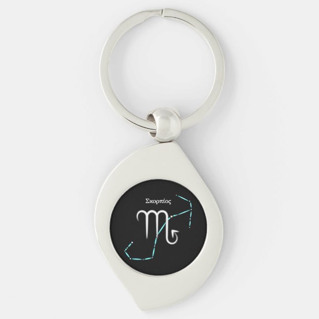 Zodiac Constellation Scorpio Keychain (Front)