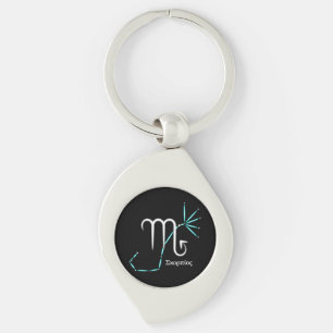 Zodiac Constellation Scorpio Keychain