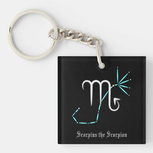 Zodiac Constellation Scorpio Keychain (Front)